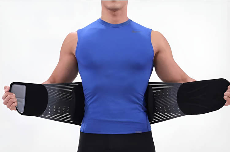 Step 1 - Wrap belt around lower back